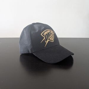 OKC Hat NBA*Miller Black Adjustable Cap